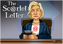 HILLARY CLINTON IN THE SCARLET LETTER by R.J. Matson