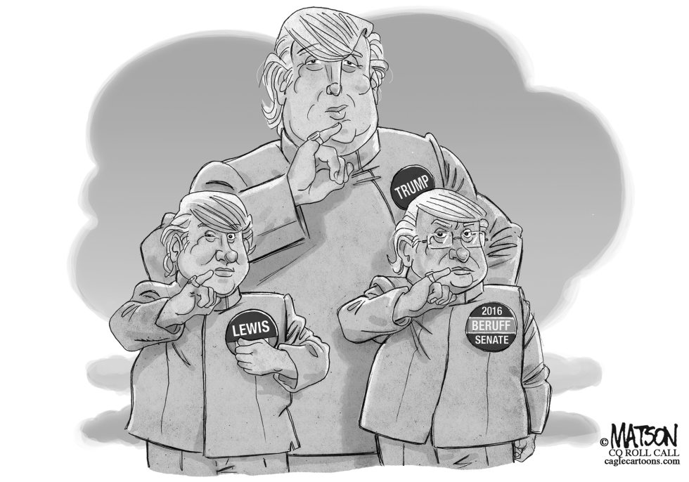  CANDIDATES LEWIS AND BERUFF ARE TRUMP MINI-MES by RJ Matson