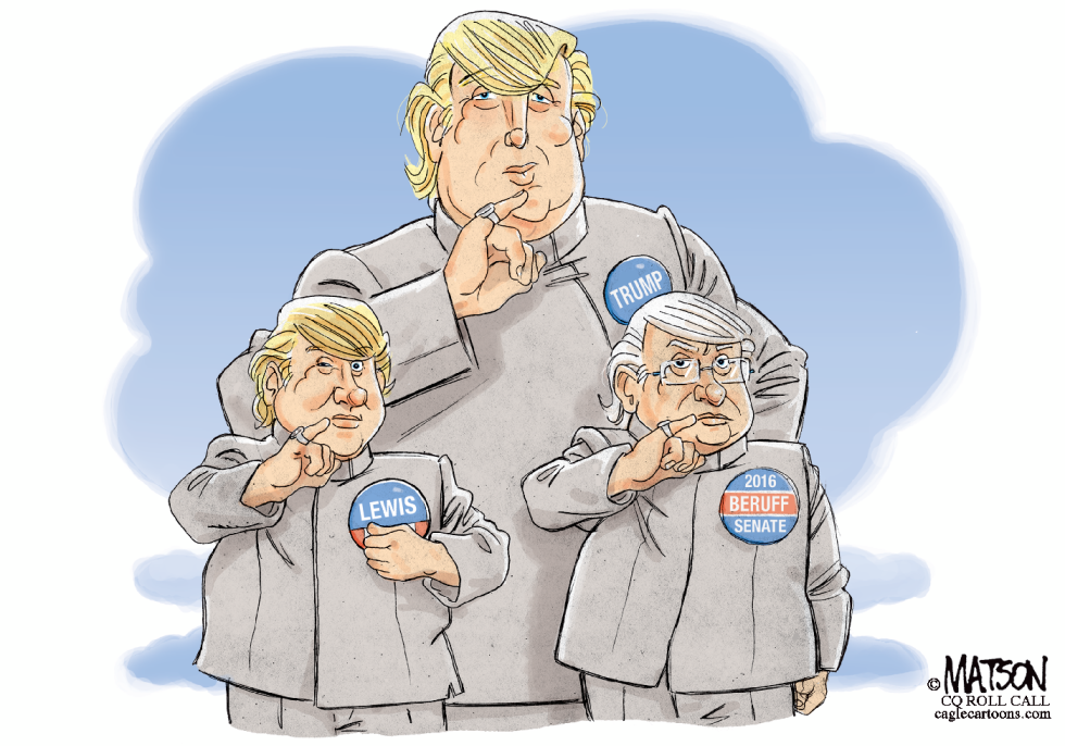 Candidates Lewis And Beruff Are Trump Mini-Mes-COLOR