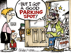 PARKING FIGHT by Steve Nease