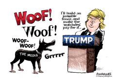 TRUMP AND THE MEDIA by Jimmy Margulies