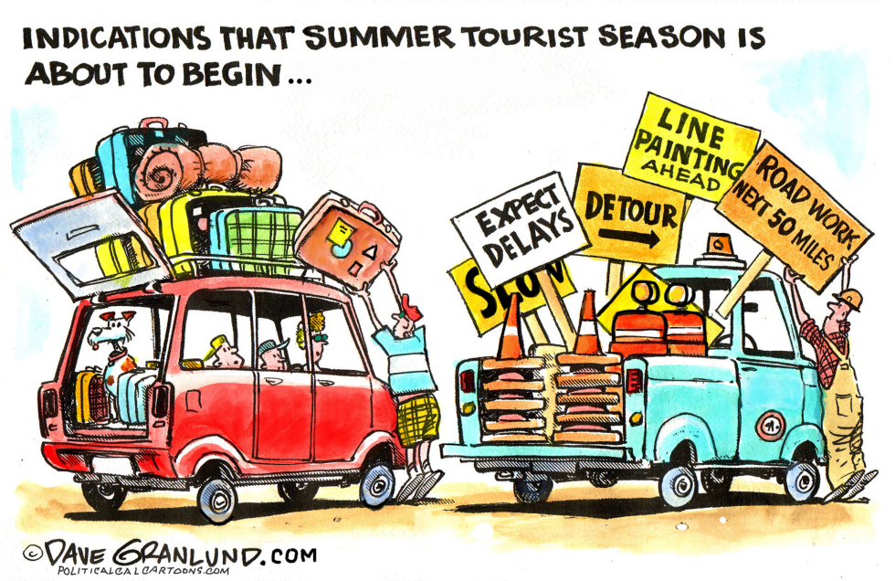 Road repairs and Summer travel COLOR