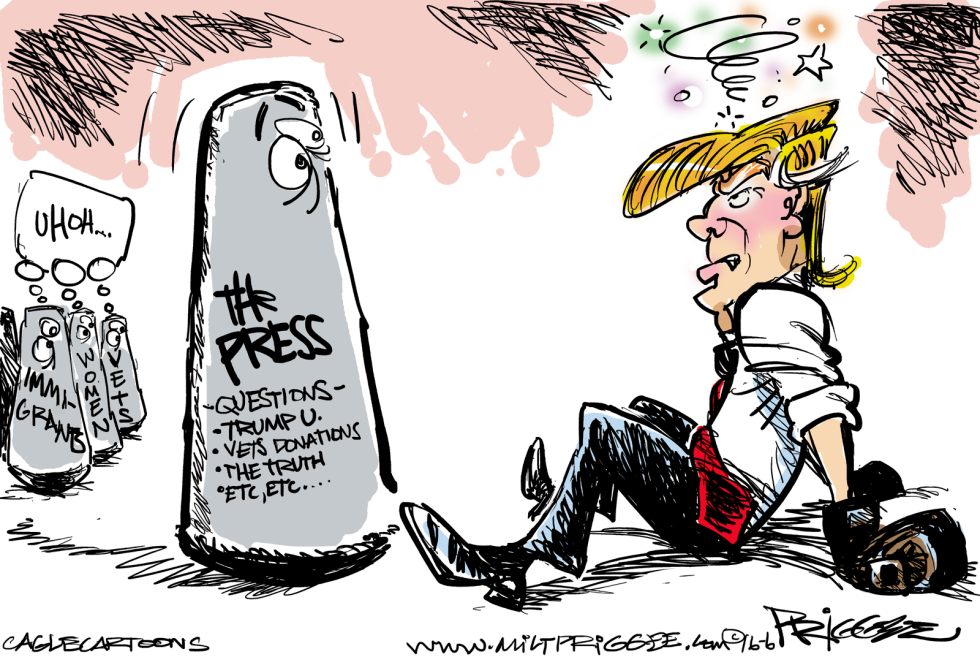 Trump and the Press  COLOR