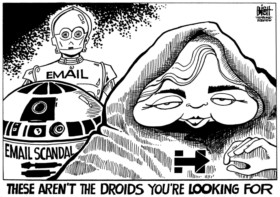 HILLARY'S DROIDS, B/W