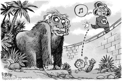 BERNIE GORILLA by Rick McKee
