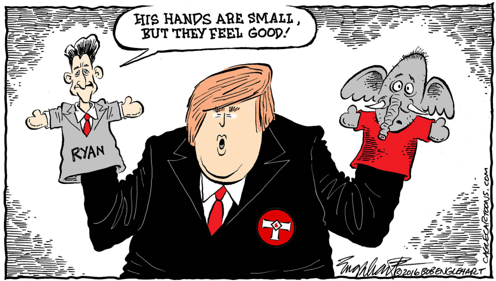  RYAN AND TRUMP by Bob Englehart