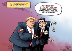 PAUL RYAN ENDORSEMENT  by Nate Beeler