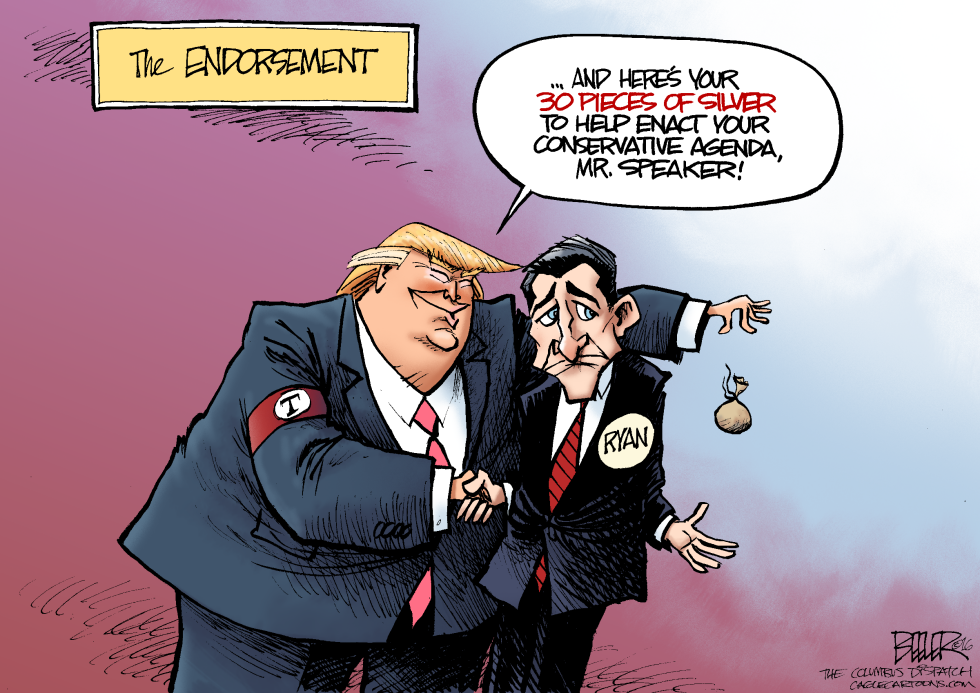  PAUL RYAN ENDORSEMENT by Nate Beeler