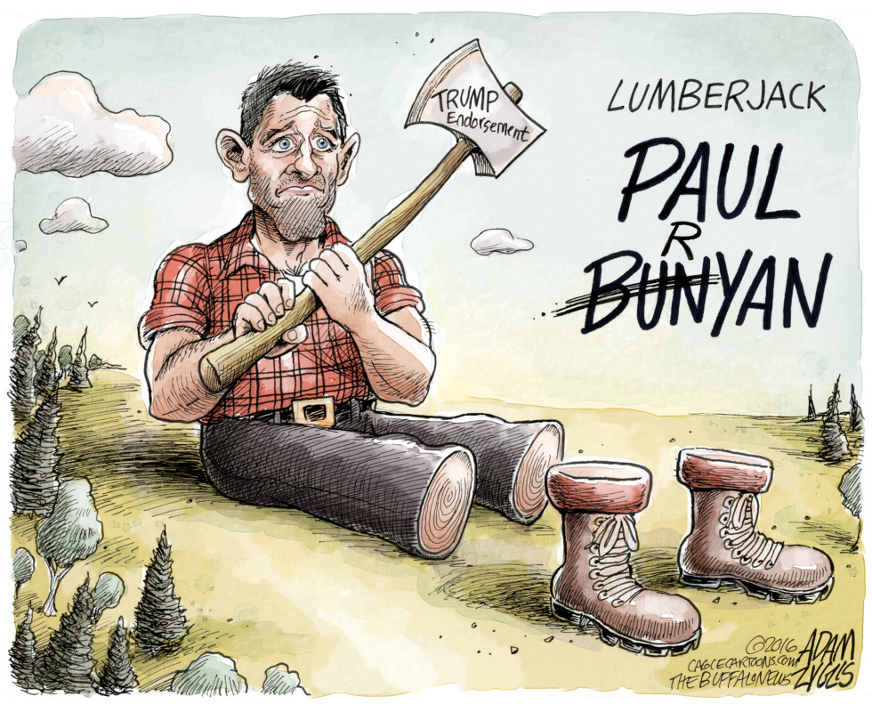  RYAN'S ENDORSEMENT by Adam Zyglis