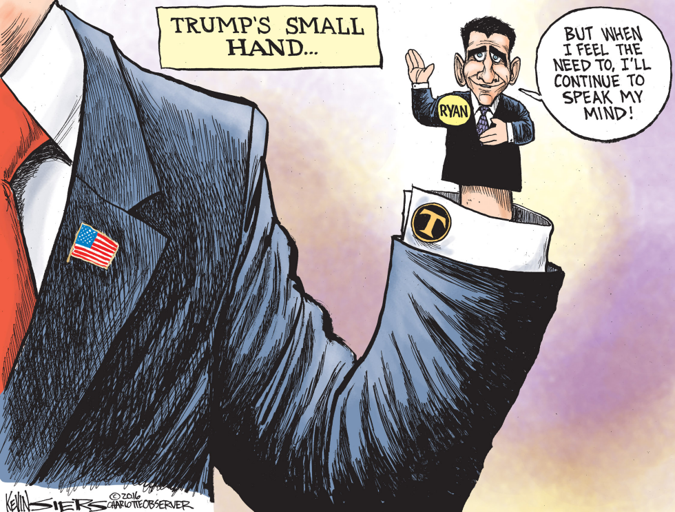  TRUMPS SMALL HANDS by Kevin Siers