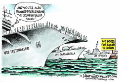 USN BANS BOOZE IN JAPAN  by Dave Granlund