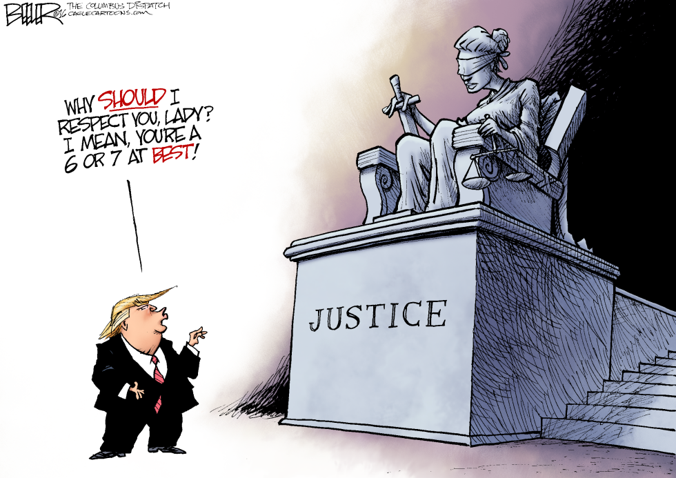  DISRESPECTFUL DONALD by Nate Beeler