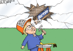 HILLARY AND BITTER BERNIE by Jeff Darcy