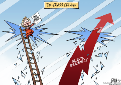 HISTORIC HILLARY  by Nate Beeler