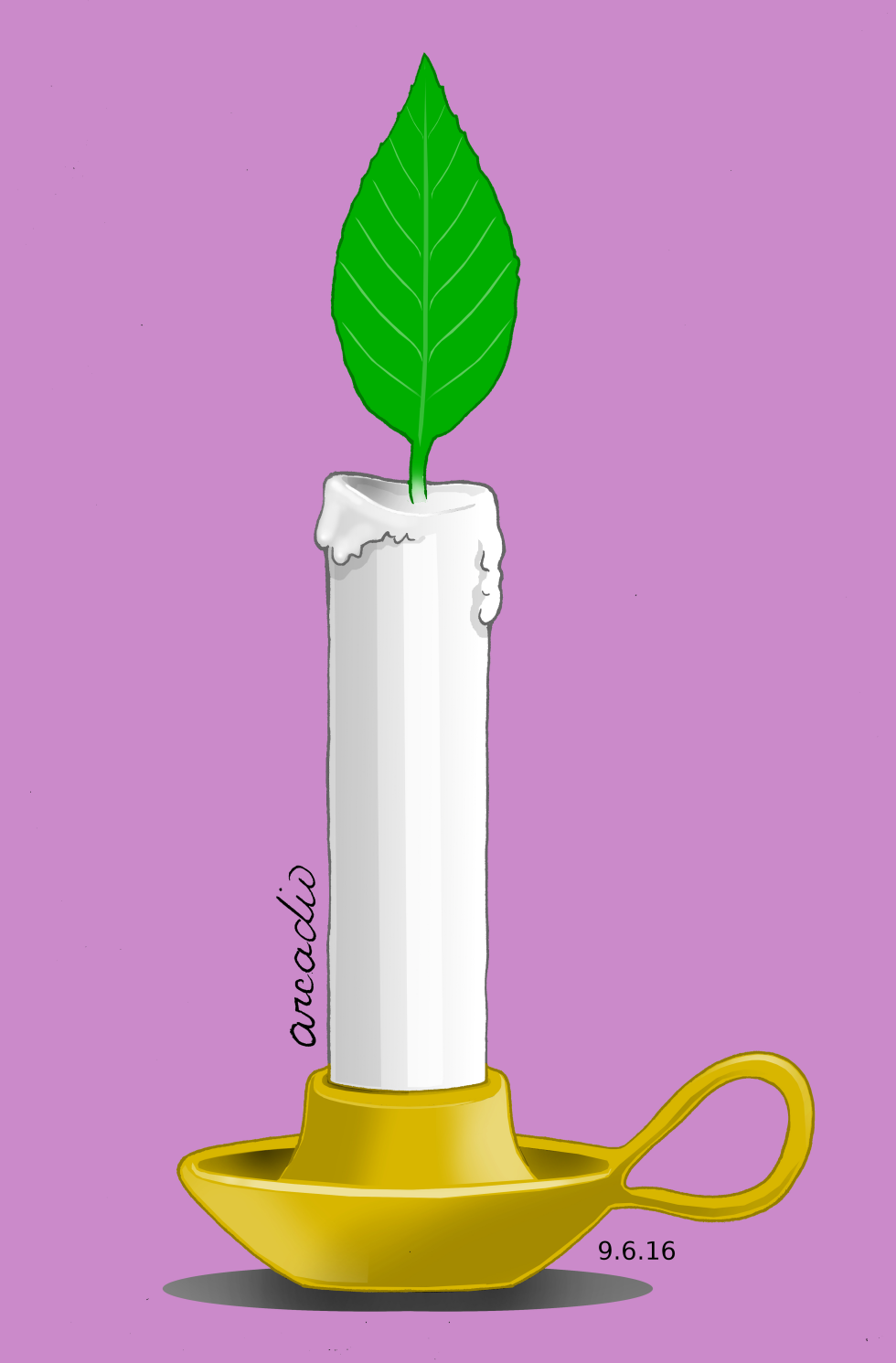  A CANDLE FOR THE PLANET / UNA VELA POR EL PLANETA by Arcadio Esquivel