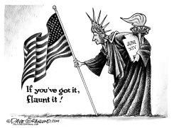 FLAG DAY FLAUNTING by Dave Granlund
