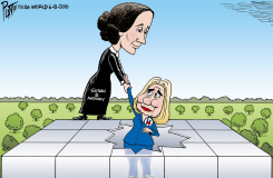 HILLARYS GLASS CEILING by Bruce Plante