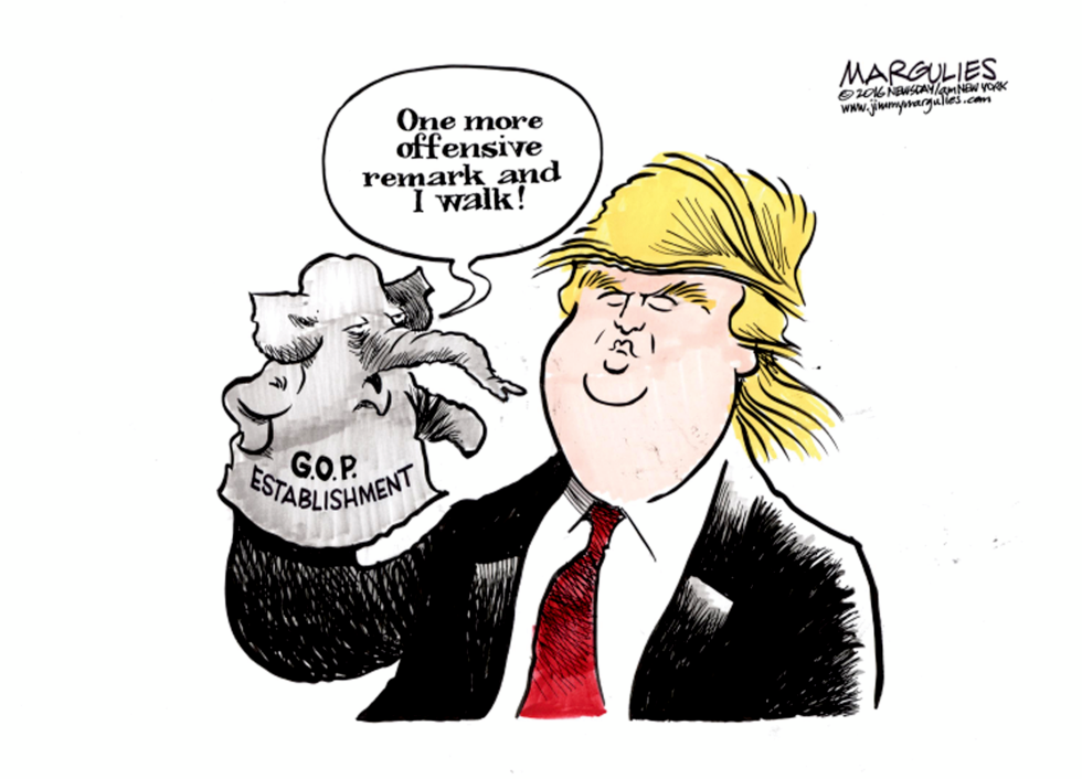 Trump and Republican Establishment color