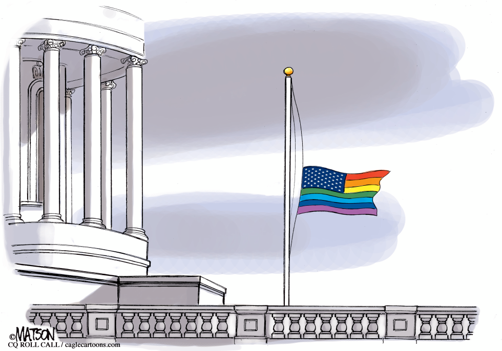 Gay Pride Flag Flies Over US Capitol