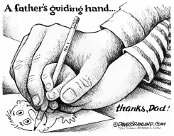 FATHER'S DAY HAND  by Dave Granlund