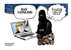 TRUMP MUSLIM BAN by Jimmy Margulies