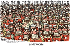 LONE WOLVES  by Rick McKee