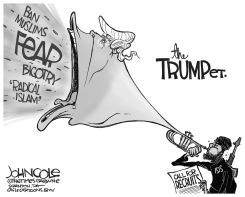 THE TRUMPET BW by John Cole