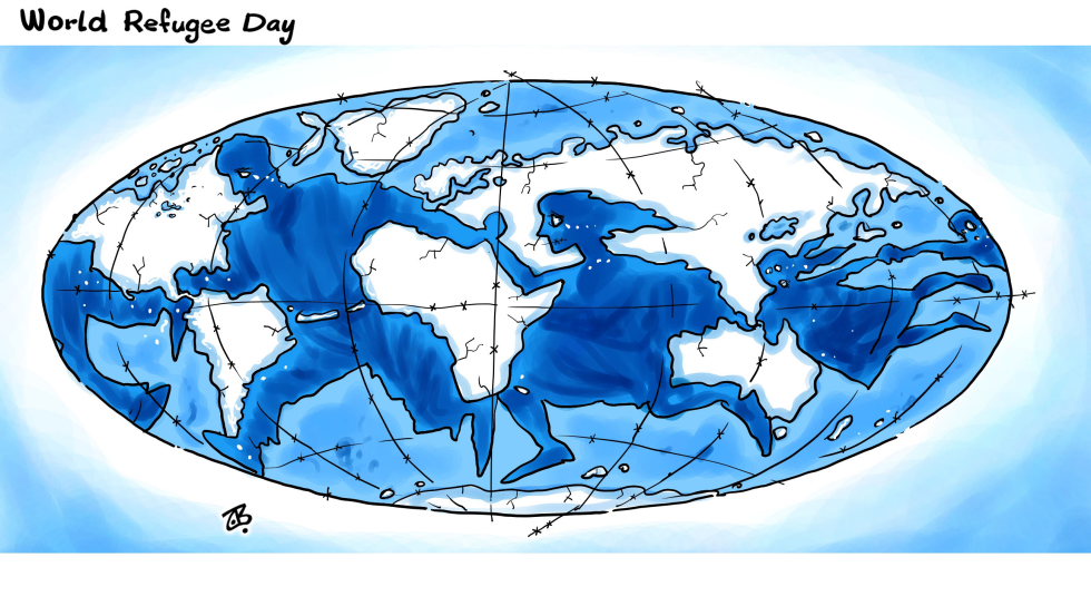  WORLD REFUGEE DAY by Emad Hajjaj