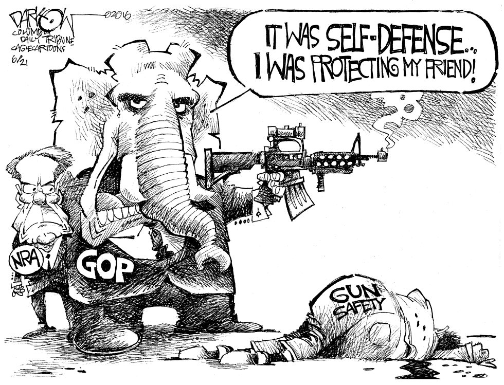  PROTECTING THE NRA by John Darkow