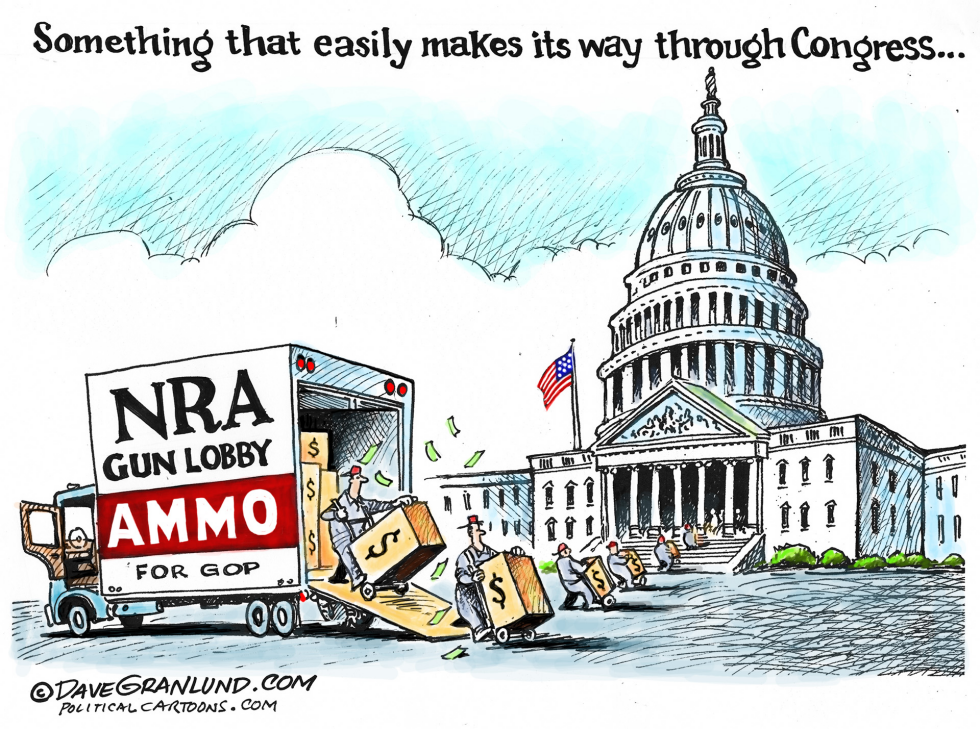 Gun Lobby And Congress Cartoons