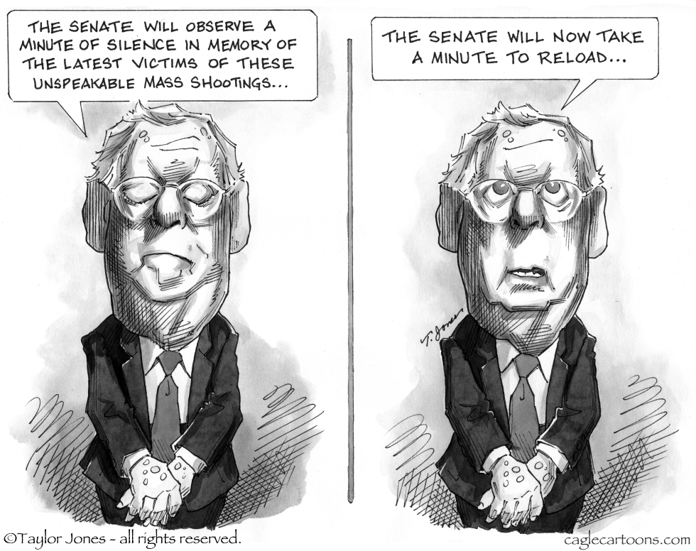 Mitch McConnell pays his respects