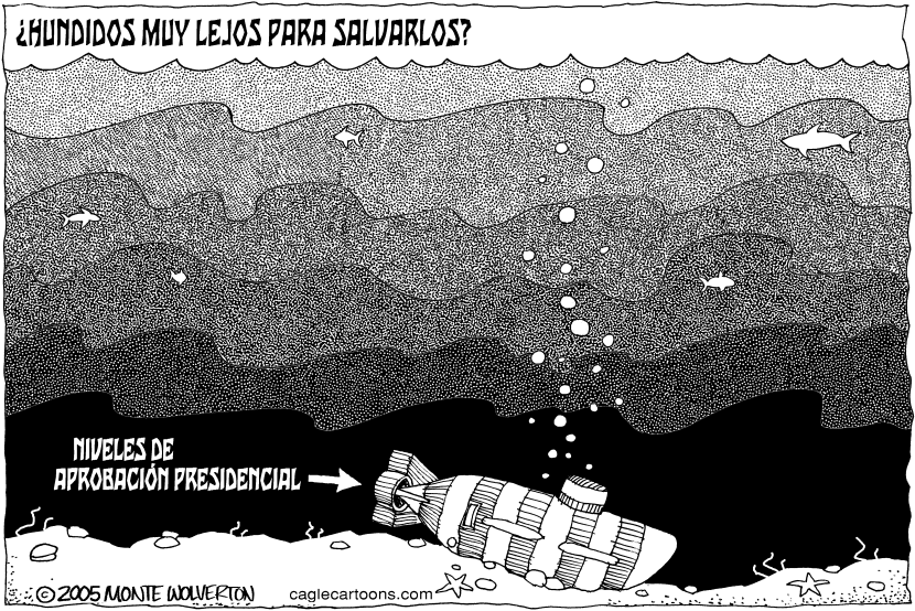 Niveles de aprobacion hundidos