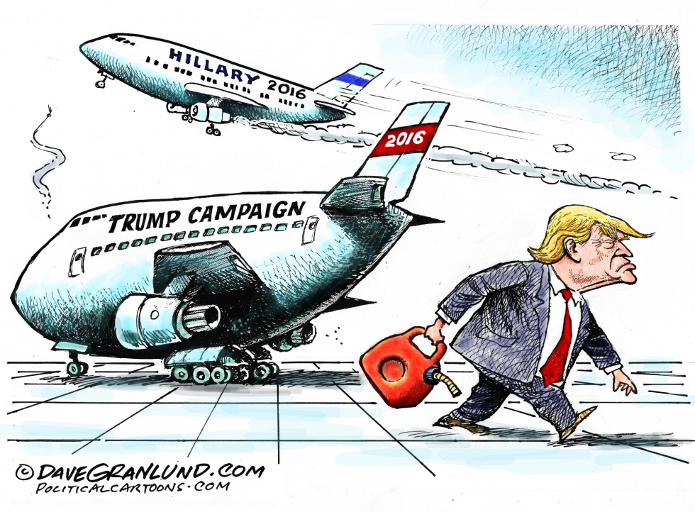 Trump and low funds COLOR