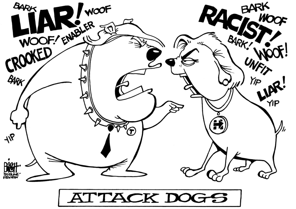 CAMPAIGN GONE TO THE DOGS, B/W