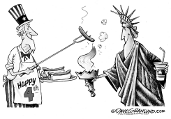 JULY 4TH AND COOKOUTS by Dave Granlund