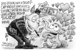 THE NRA AND REPUBLICANS by Daryl Cagle