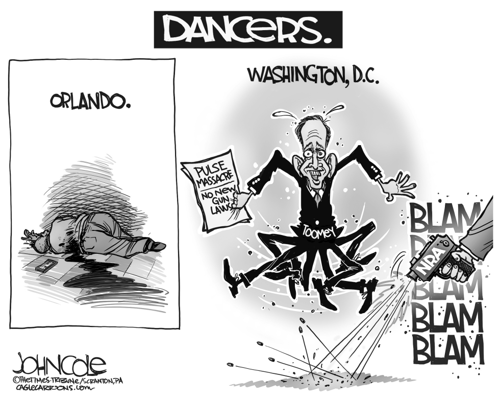 LOCAL PA -- Toomey dances BW