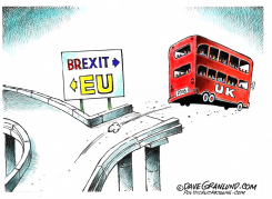 UK EXITS EU  by Dave Granlund