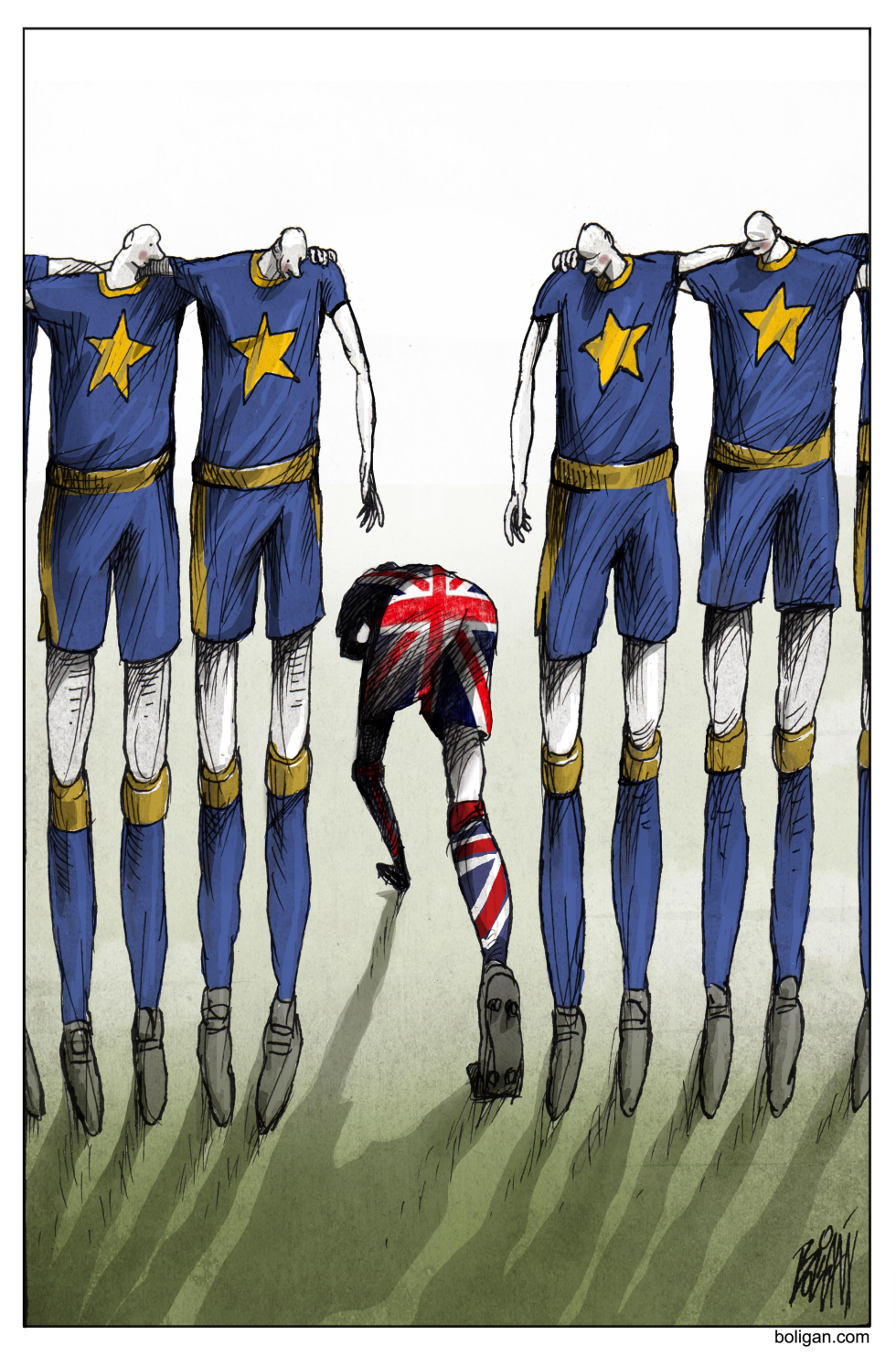  BREXIT SOCCER by Angel Boligan