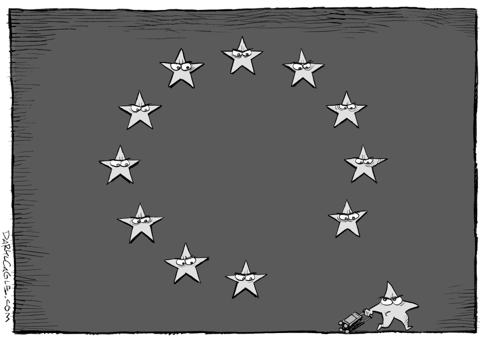  BANDERA BREXIT EN LA UE by Daryl Cagle