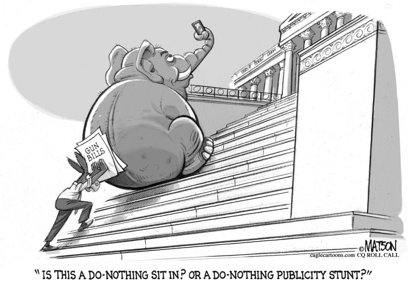Republican Sit In Prevent Gun Legislation in House of Representatives