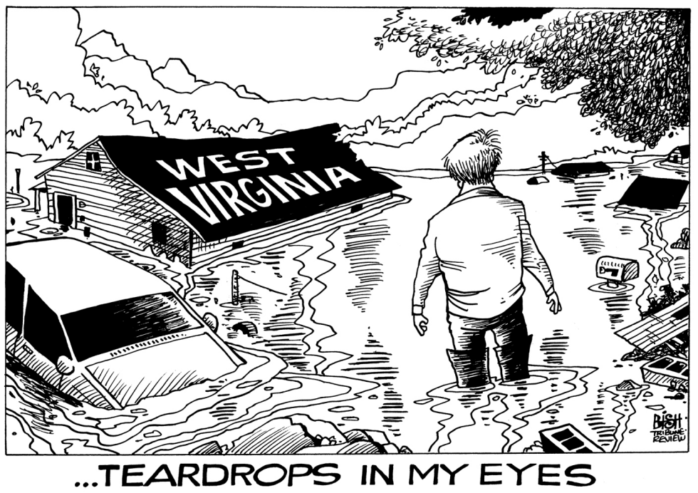 WEST VIRGINIA FLOODING, B/W