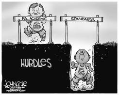 LOCAL PA  STANDARDIZED TESTING AND POVERTY BW by John Cole
