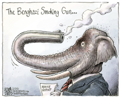 BENGHAZI SMOKING GUN  by Adam Zyglis