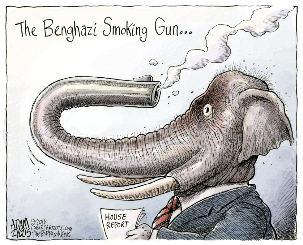  BENGHAZI SMOKING GUN by Adam Zyglis