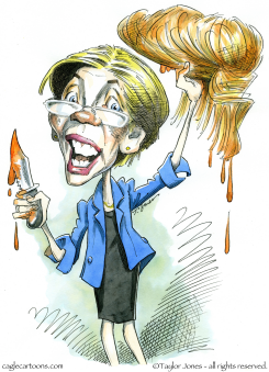 ELIZABETH WARREN AND SCALP -  by Taylor Jones
