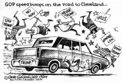 TRUMP AND CLEVELAND by Dave Granlund