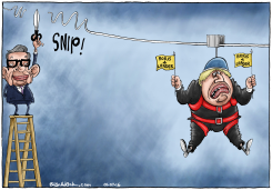 MICHAEL GOVE BRINGS DOWN BORIS JOHNSON by Brian Adcock