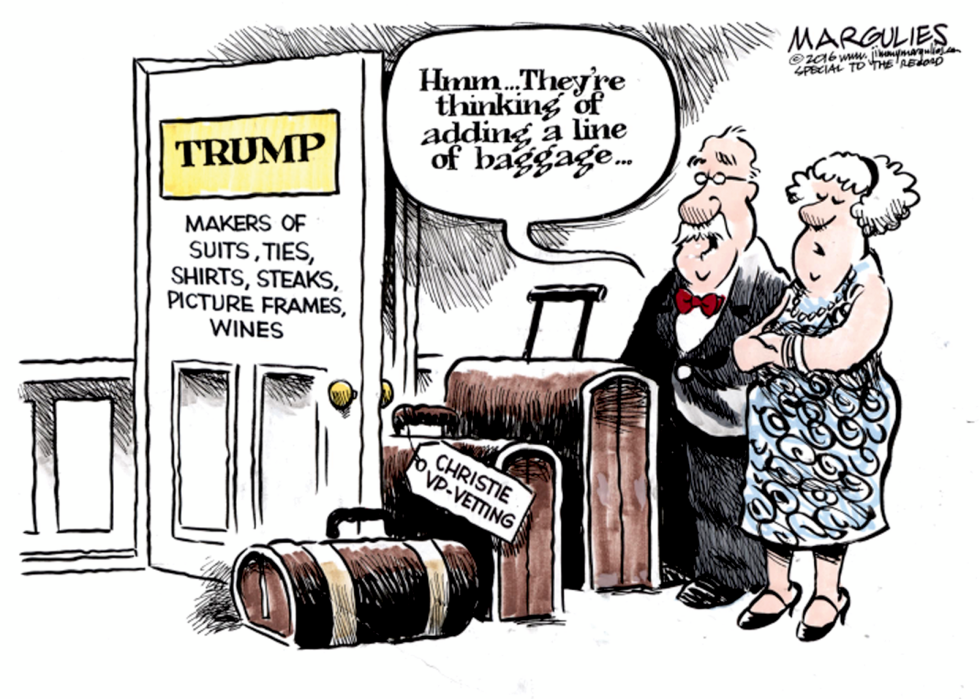 Trump Vetting Christie for VP color