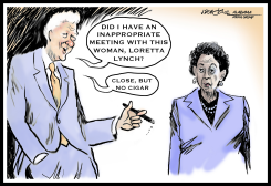 BILL CLINTON/LORETTA LYNCH CIGAR by J.D. Crowe